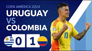 Partido completo de la semifinal de la CONMEBOL Copa América 2024: Uruguay 0 vs. 1 Colombia