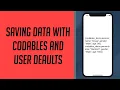 How to save data in swift using codables and user defaults
