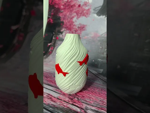 Flowing Waters Vase for 3D Printable Home Decor video thumbnail