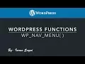 WordPress Functions wp nav menu function wp - nav