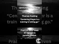 Centering Prayer Tip - Thomas Keating
