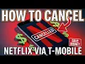 How to Cancel Netflix via T-Mobile Bill