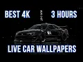 Black Nissan GT-R R34 with Black Background 3 Hour 4K Car Live Wallpaper