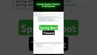Change Session Timeout in Spring Boot
