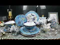 ACMLIFE Bone China Dinnerware Sets Plates and Bowls for Kitchen Collection Gift for women