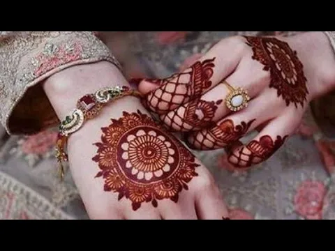 Beautiful latest simple easy arabic gulf mandala henna mehndi design for hands 2019,henna mandala