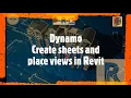 Auto create sheets and place views on sheets in Revit by Dynamo