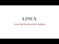 Linux Set Environment Variable