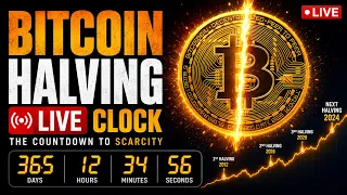 THE BITCOIN HALVING IS COMING LIVE COUNTDOWN