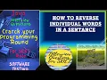 Reverse individual words