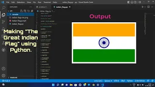 How to make an Indian Flag using Turtle -