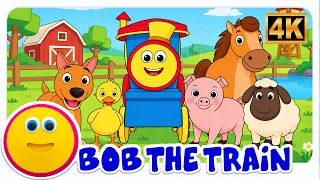 Bob el Tren va a la granja | Música alegre para niños en edad preescolar