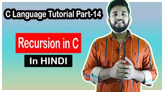 Recursion in Hindi Recursion in C Programming