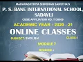 CLASS 1ST SUBJECT ENGLISH MODULE 7 SESSION 1