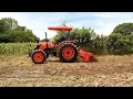 Kubota Tractor M7040 model Rotovator implement Currently used for CORN field preparation