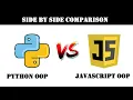 Python OOP vs JavaScript OOP side by side comparison
