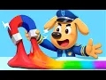 Download Lagu The Magic Magnet | Funny Stories | Safety Rules for Kids | Sheriff Labrador