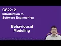 CS2212 Requirements Modelling Part 2 Behavioural Modelling