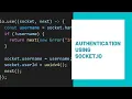 Authentication Using Socket io Basic Chat Application Using ReactJS Socket io Part 10