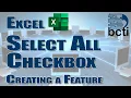Microsoft Excel - Select All Checkbox Creating a Missing Feature