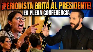 IMPACTANTE 🚨 PERIODISTA LE GRITÓ A NAYIB BUKELE EN UNA CONFERENCIA QUE ACABA DE DAR.