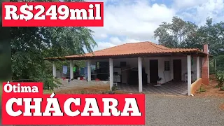 CHÁCARA COM CASA GRANDE REPRESA ÓTIMA LOCALIZAÇÃO R$249mil