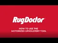 How to Use the Motorized Upholstery Tool