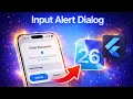 Flutter Dialog iOS 26 Input Alert Dialog in Flutter