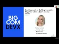 Best approach on building interactive mega nav within a BigCommerce theme
