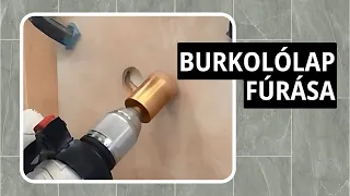 Kemény burkolólapok fúrása 