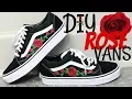 DIY Rose Patch Vans Tutorial