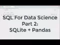 SQL for Data Science SQLite pandas to analyze 10 million NYC citibike records
