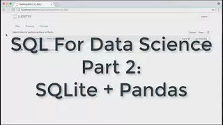 SQL for Data Science SQLite pandas to analyze 10 million NYC citibike records