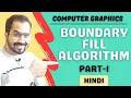 Polygon Filling Algorithm - Boundary Fill Algorithm Part-1 Explained in Hindi l Computer Graphics