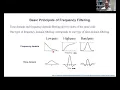 Frequency and temporal filtering of data