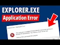 How to Fix Explorer exe Application Error on Windows