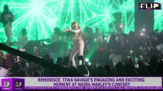 reminisce tiwa savages engaging and exciting moment at naira marleys concert