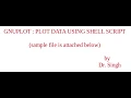 Plotting data from command file in Gnuplot
