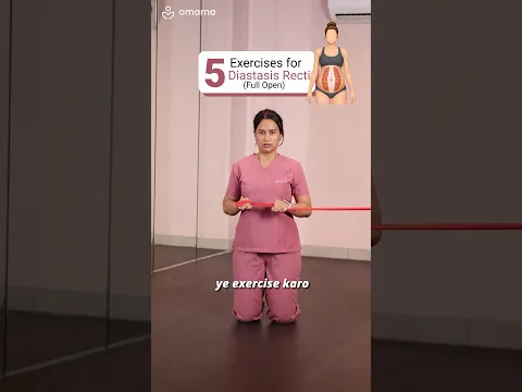 5 Exercises for Diastasis Recti (Full Open) #postpartum #physiotherapy #mothers