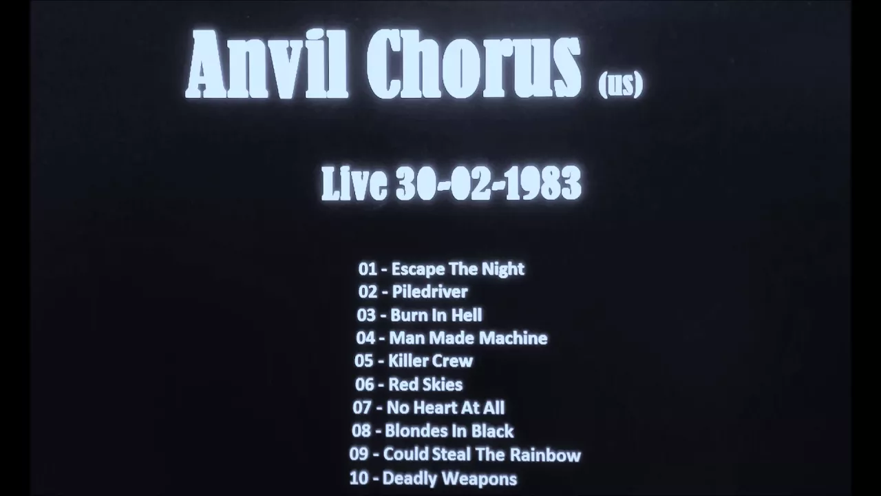 Anvil Chorus   Live 30 02 1983 (us)