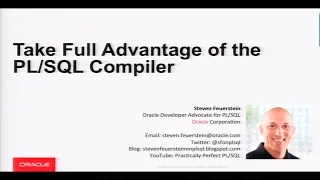 Take Full Advantage of the Compiler with Steven Feuerstein