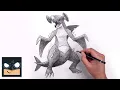 How To Draw Garchomp Pokemon Sketch Art Lesson Step by Step