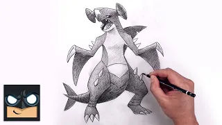 How To Draw Garchomp Pokemon Sketch Art Lesson Step by Step