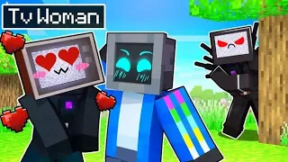 TV Woman Has A CRUSH On Me In Minecraft 