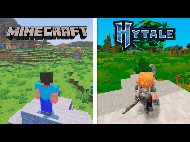Minecraft VS Hytale | Early Gameplay Comparison