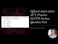 Official ACT Practice Exam Math Question FULL EXPLANATION
