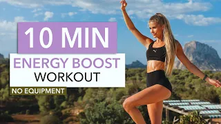 Download 10 MIN ENERGY BOOST WORKOUT - good mood dance cardio, stop being lazy I Pamela Reif MP3