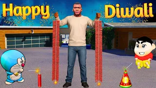 Franklin and Shinchan Celebrate Diwali in GTA 5 | Earth Gamer