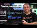 pfsense HA Proxy Troubleshooting