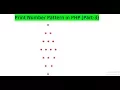 How Can Print Diamond Patterns in PHP 1 to 4 years
